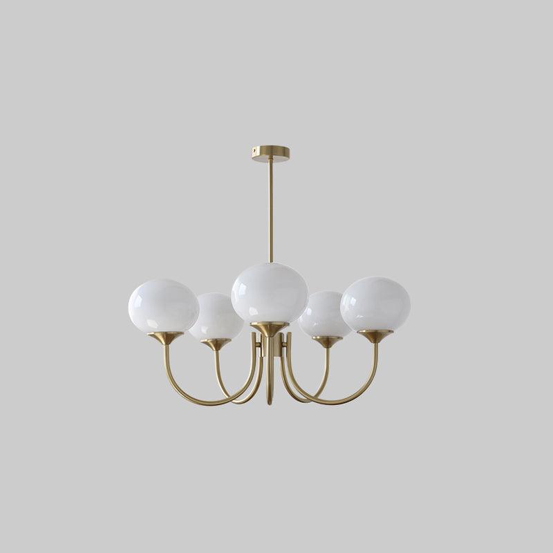 Marshmallow Chandelier – Glass Globe Ceiling Light
