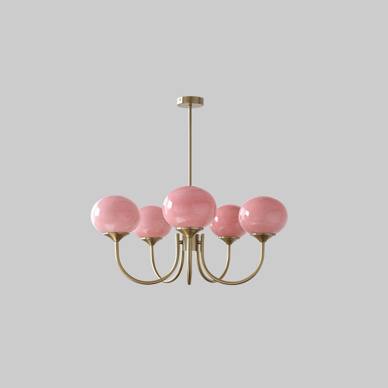 Marshmallow Chandelier – Glass Globe Ceiling Light