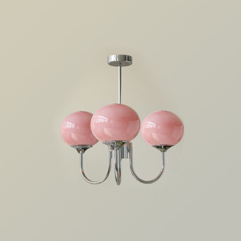 Marshmallow Chandelier – Glass Globe Ceiling Light