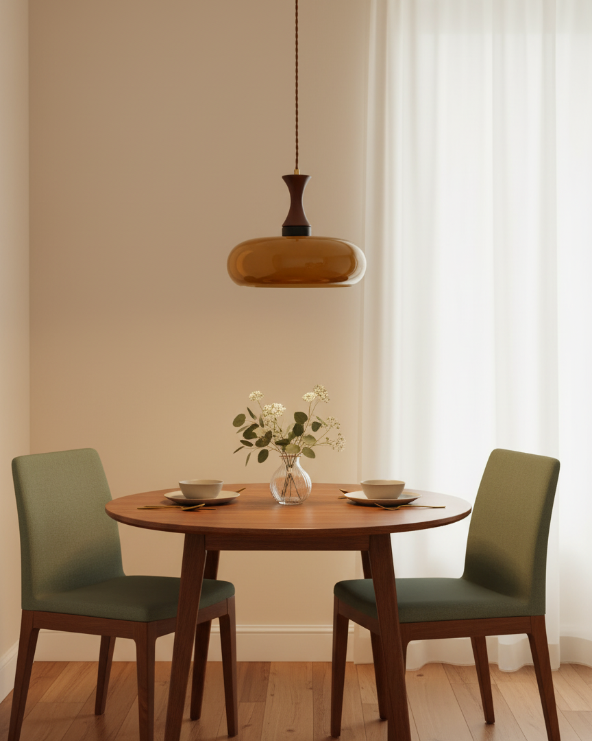 Plug-In Glass Pendant Light – Adjustable Swag Cord Hanging Lamp