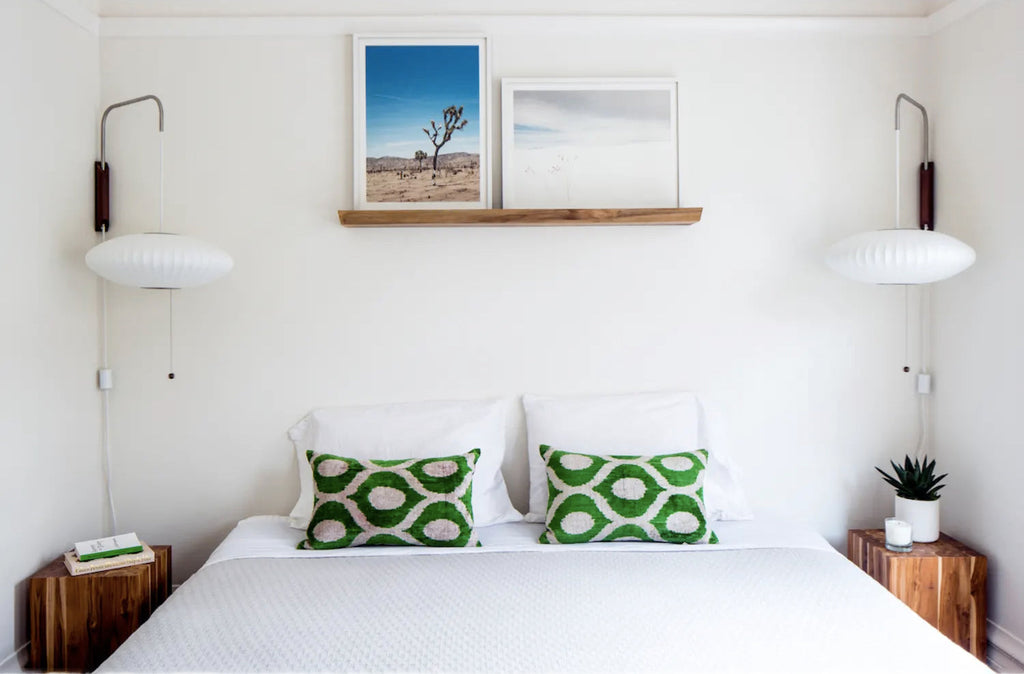 Mid-Century Plug-In Wall Light with Ribbed Shade and Wooden Backplate