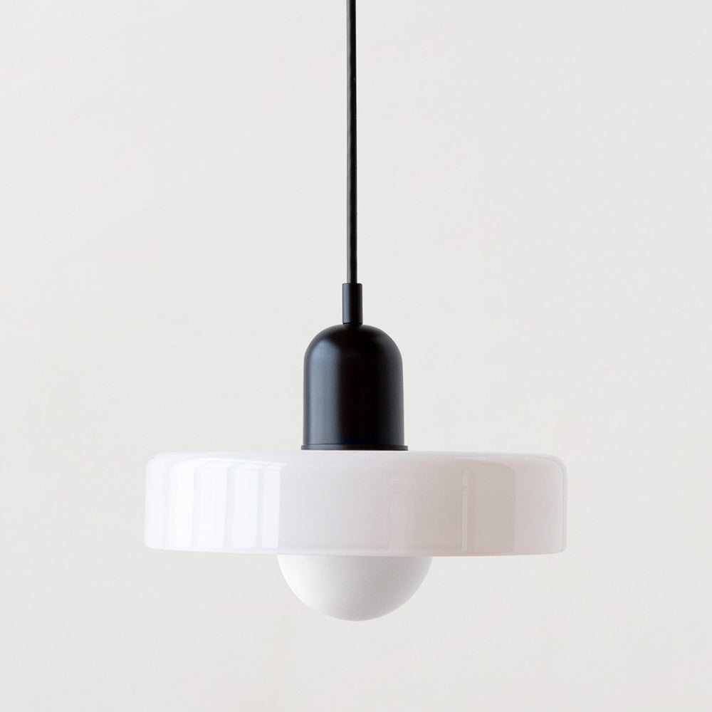 Bauhaus Pendant Light in Coloured Glass
