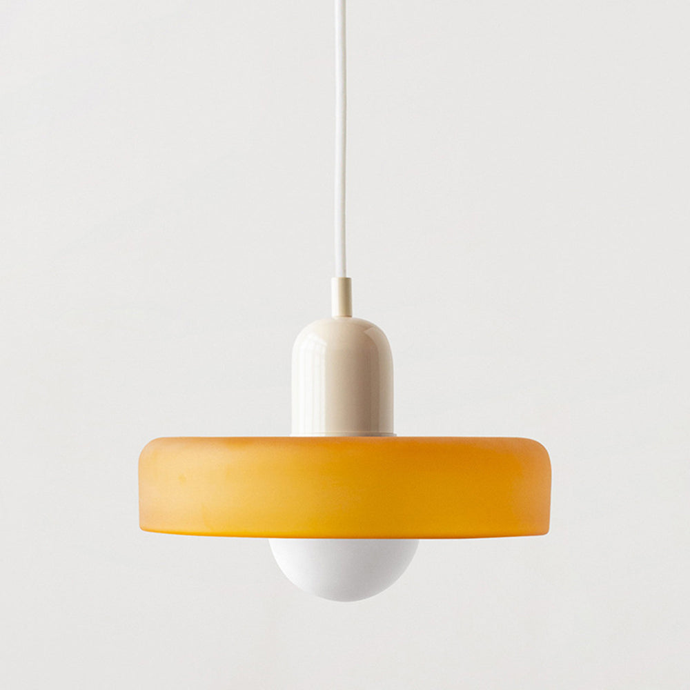 Bauhaus Pendant Light in Coloured Glass