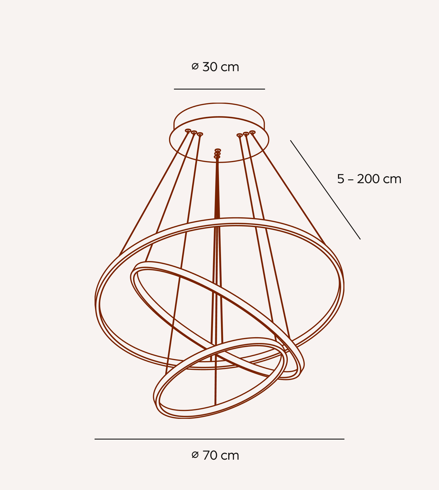 Modern Gold Ring Pendant Light with Sculptural LED Design