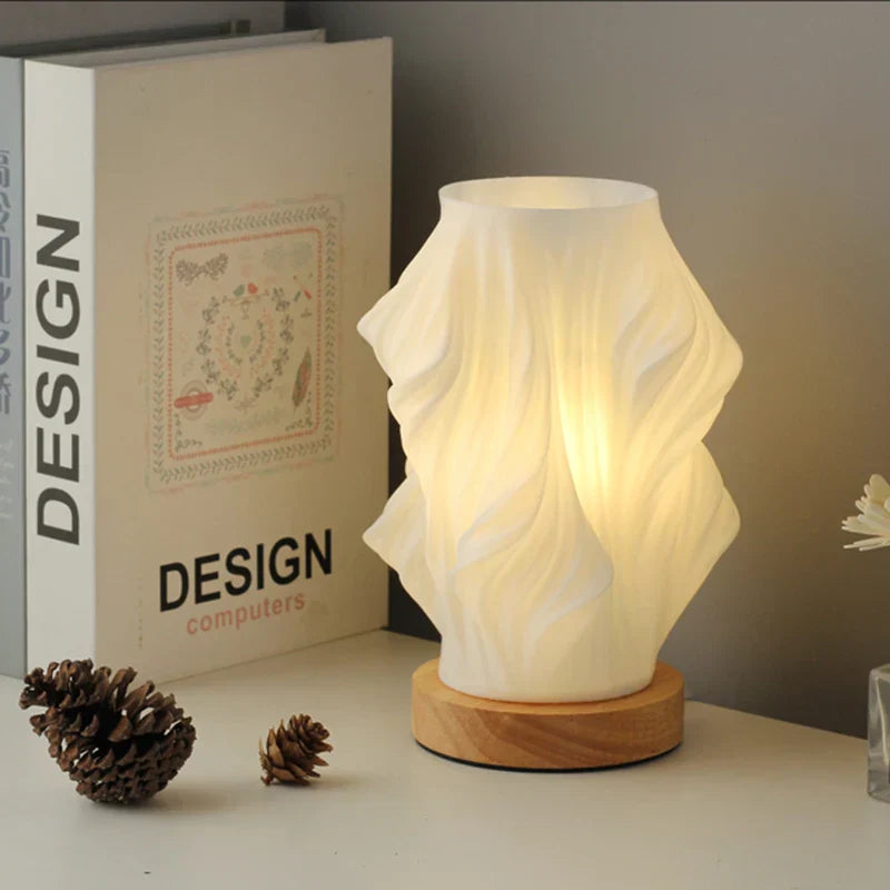 Twisted Wave Table Lamp
