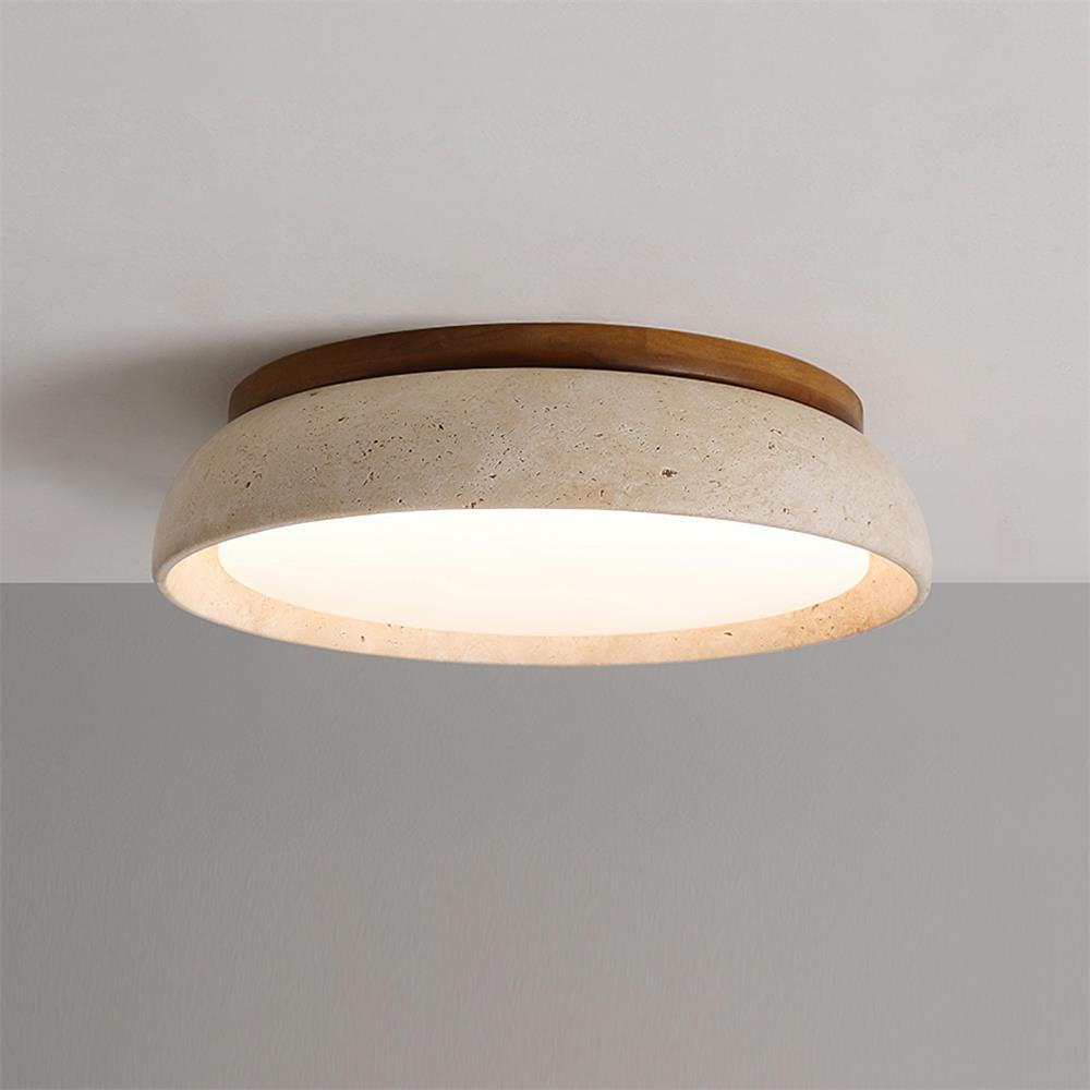 Kloris Travertine Ceiling Light Flush Mount LED