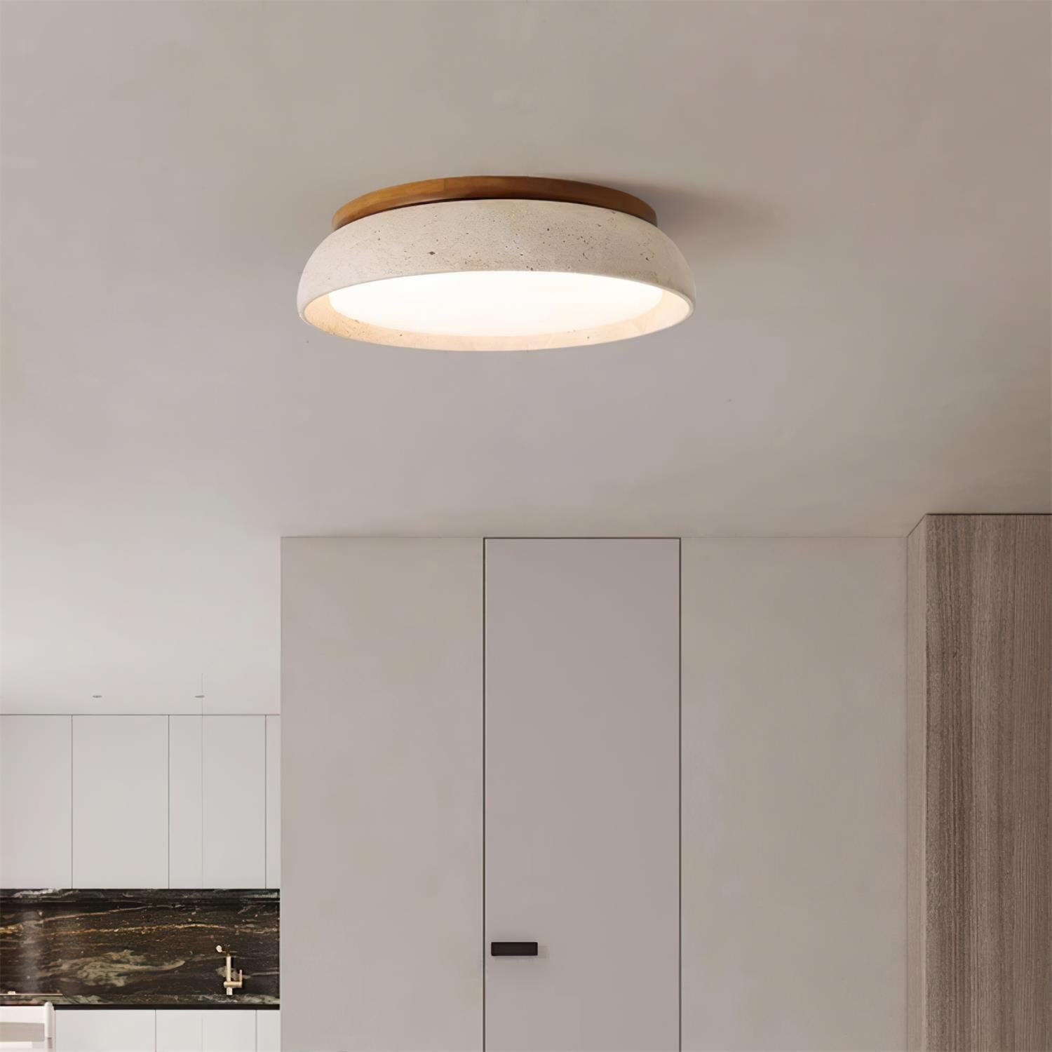 Kloris Travertine Ceiling Light Flush Mount LED