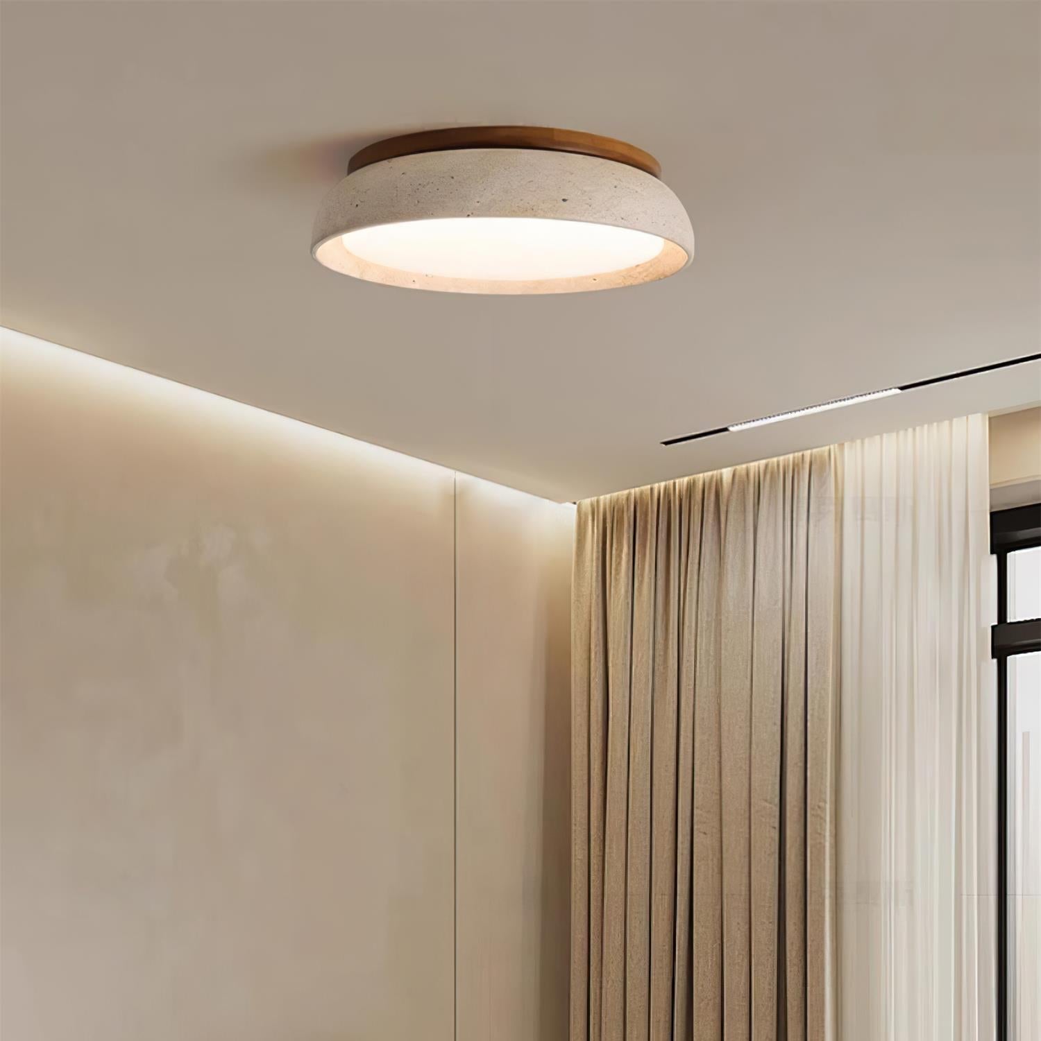 Kloris Travertine Ceiling Light Flush Mount LED