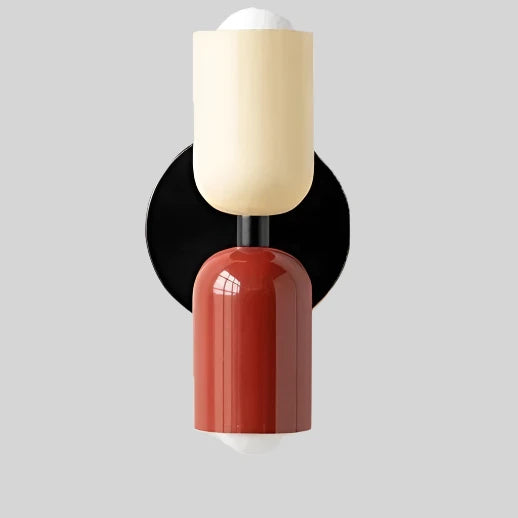Colour Block Capsule Wall Light