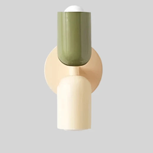 Colour Block Capsule Wall Light