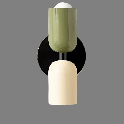 Colour Block Capsule Wall Light