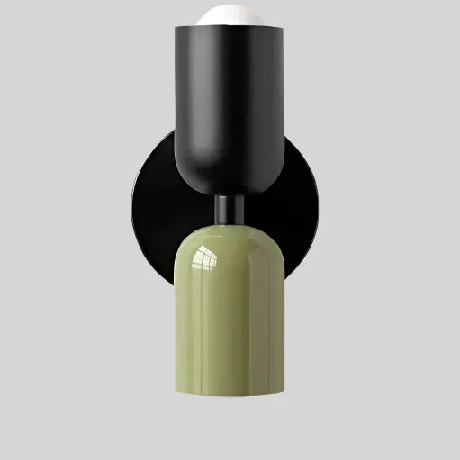 Colour Block Capsule Wall Light