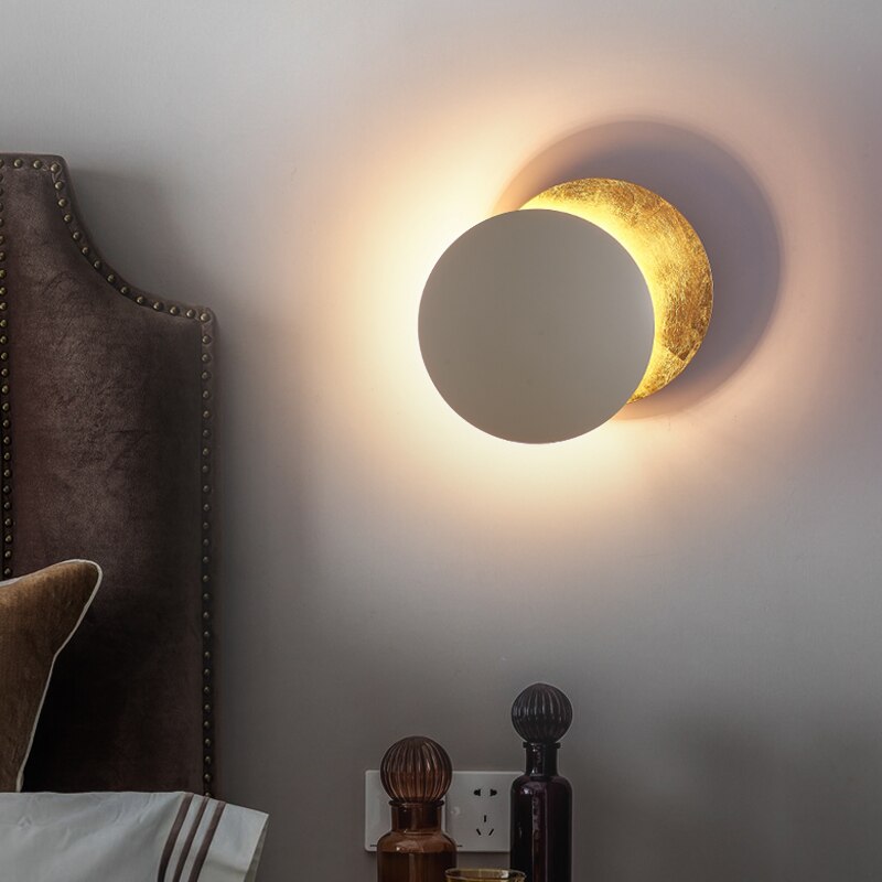 Rotating Eclipse Disc Wall Light