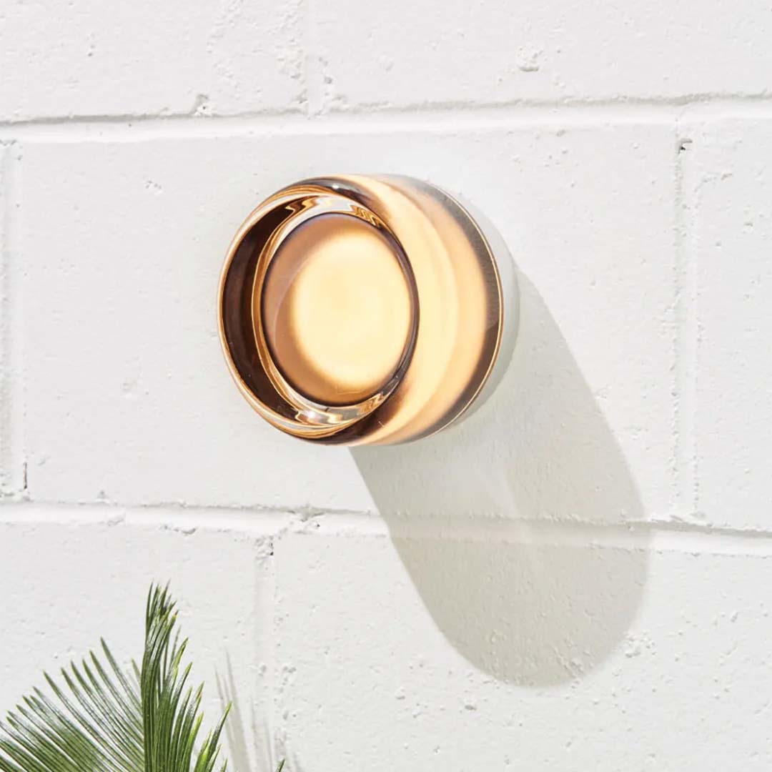 Brushed Metal Halo Wall Light