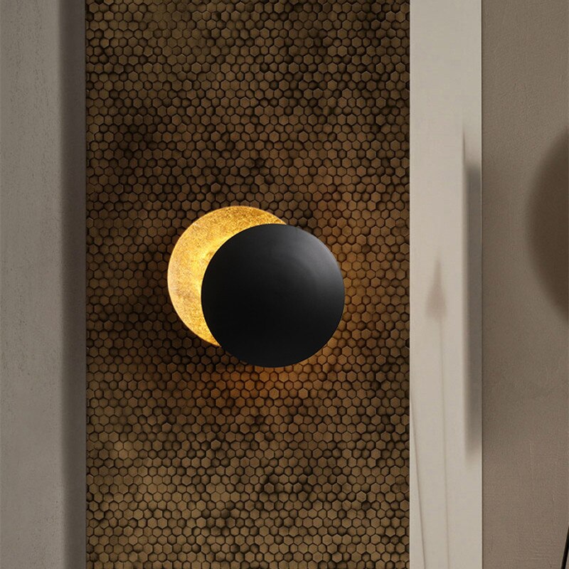 Rotating Eclipse Disc Wall Light