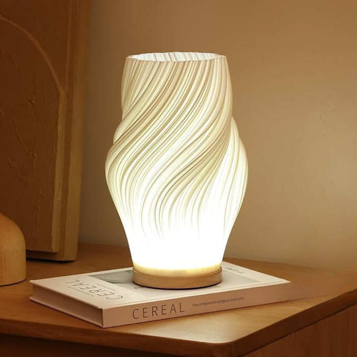 Twisted Wave Table Lamp