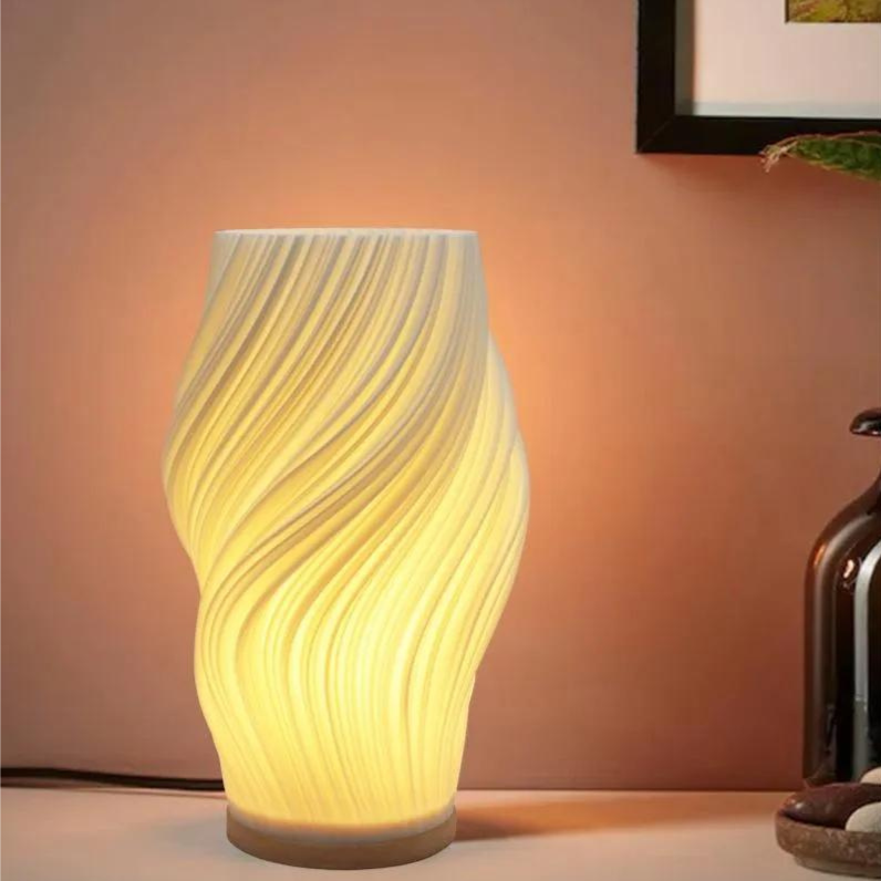 Twisted Wave Table Lamp