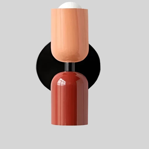 Colour Block Capsule Wall Light