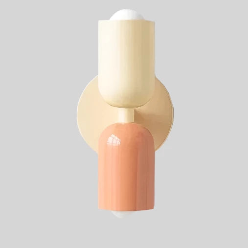 Colour Block Capsule Wall Light