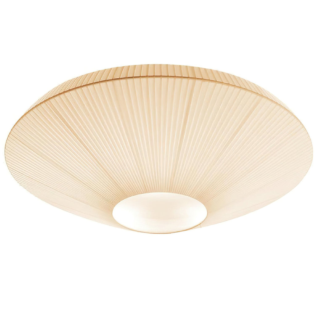 Siam Geometric Flush Mount Ceiling Light with Fabric Diffuser