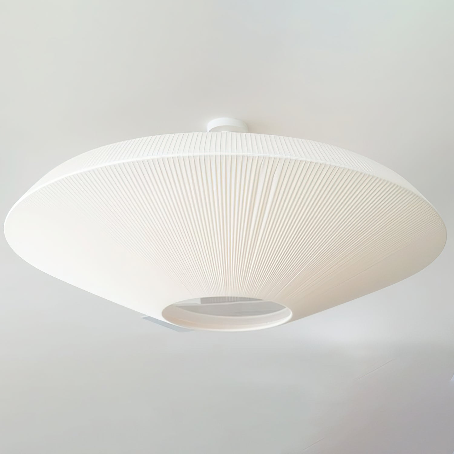 Siam Geometric Flush Mount Ceiling Light with Fabric Diffuser