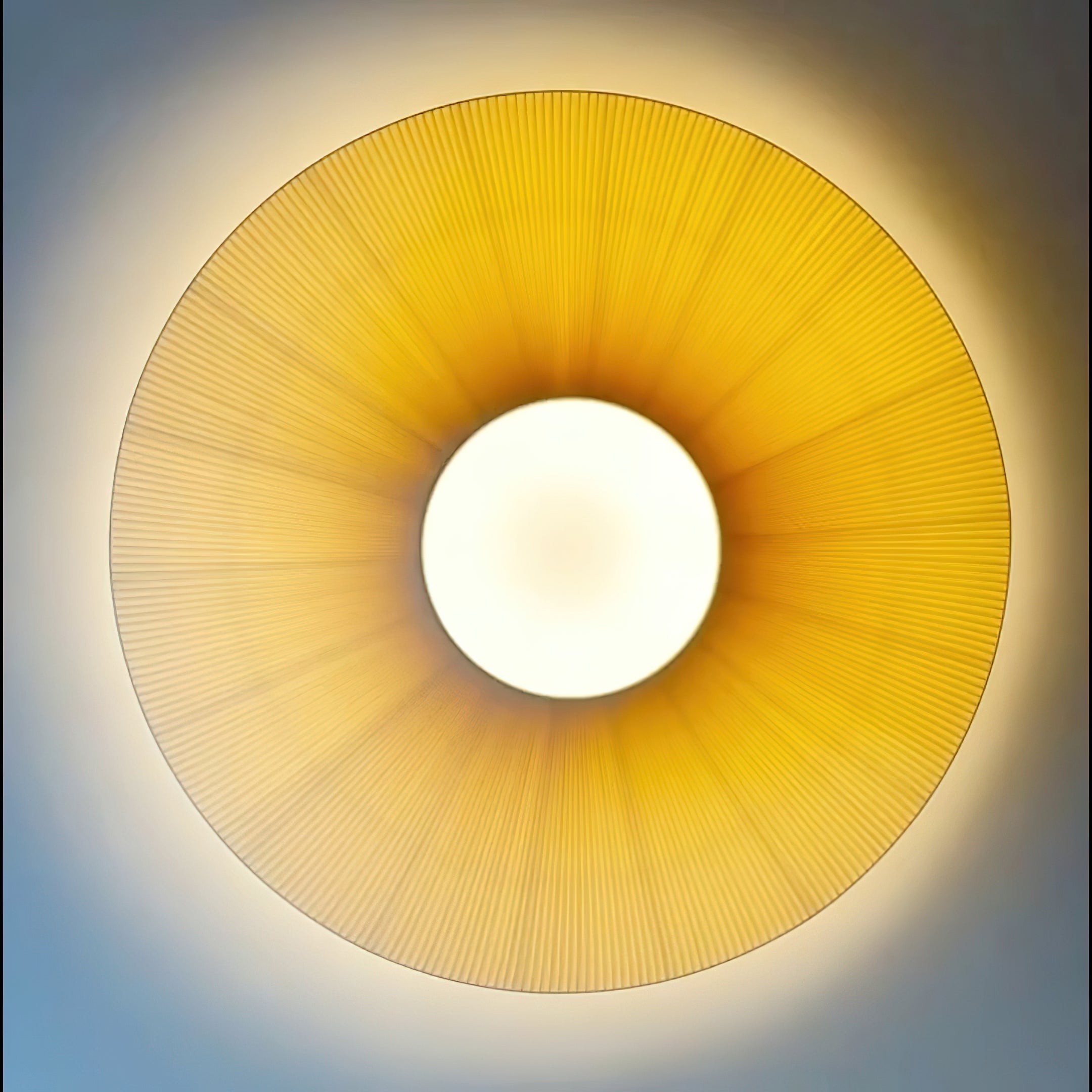 Siam Geometric Flush Mount Ceiling Light with Fabric Diffuser