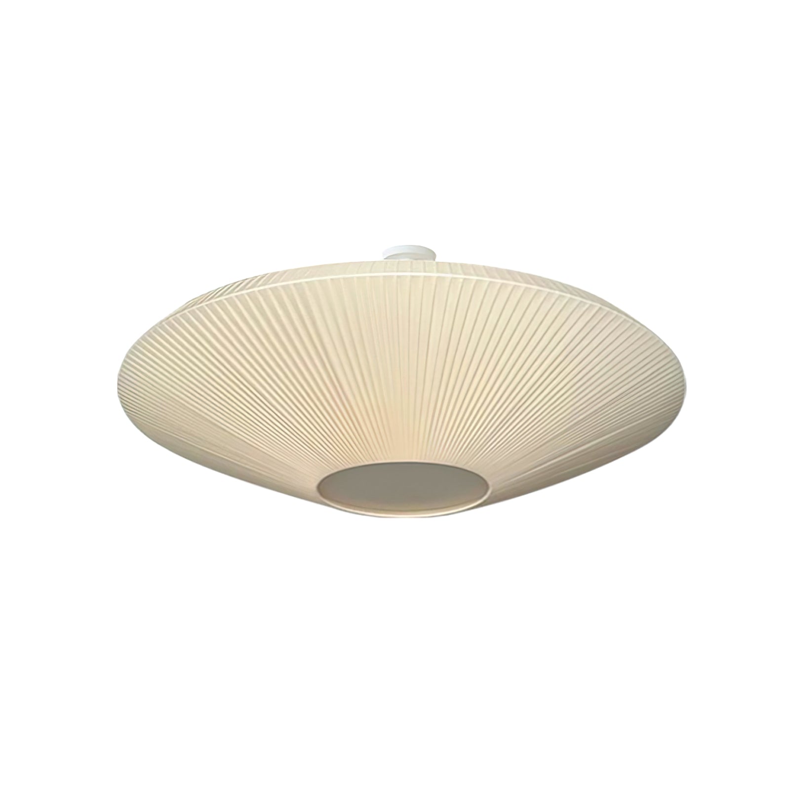 Siam Geometric Flush Mount Ceiling Light with Fabric Diffuser