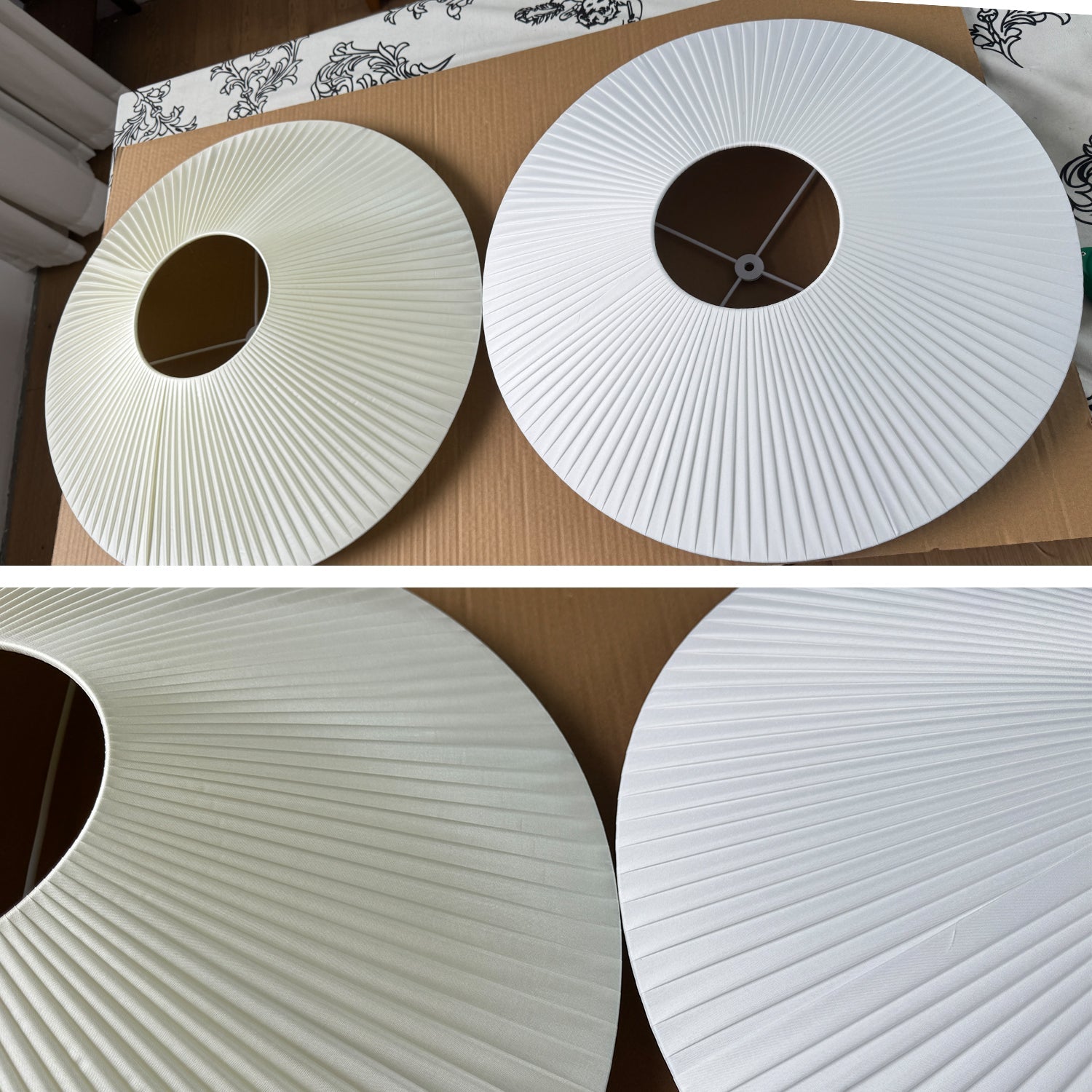 Siam Geometric Flush Mount Ceiling Light with Fabric Diffuser