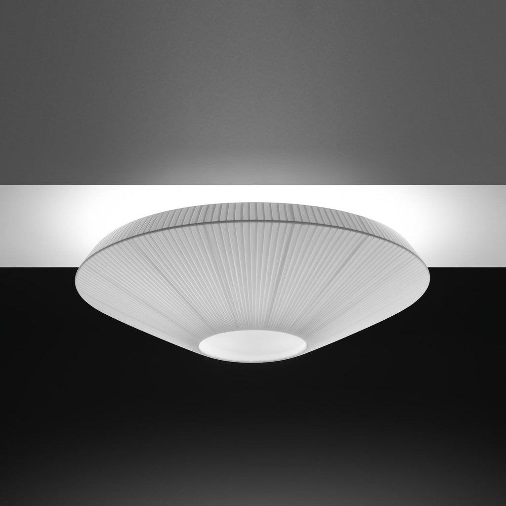 Siam Geometric Flush Mount Ceiling Light with Fabric Diffuser