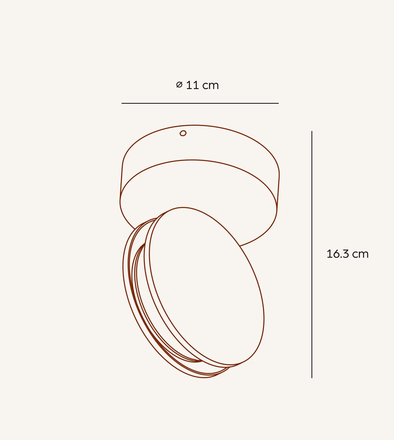 Modern Dual-Disc LED Ceiling Light with Side Beam Effect