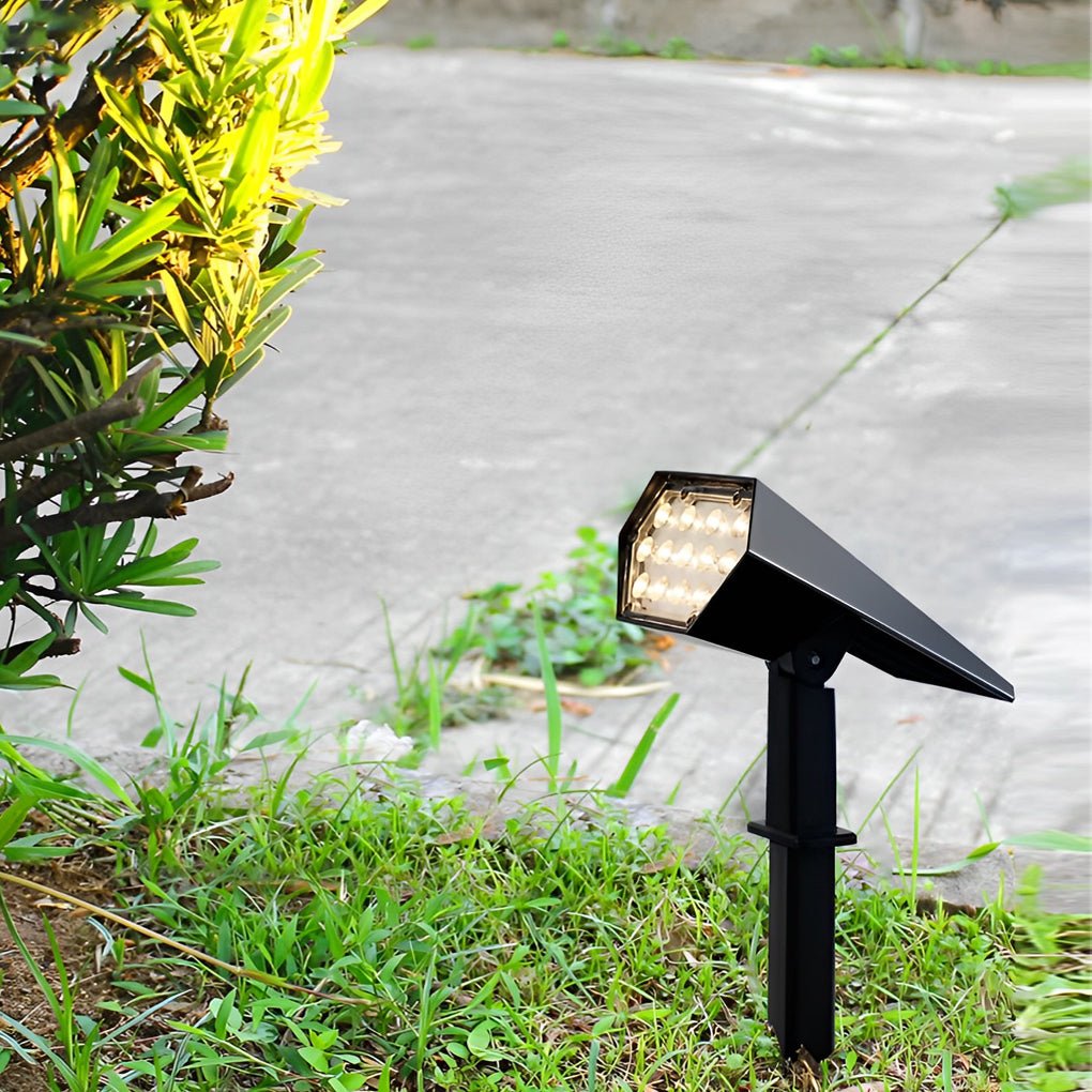 Solar LED Landscape Spotlight – Adjustable Outdoor Garden Light with Ground Spike