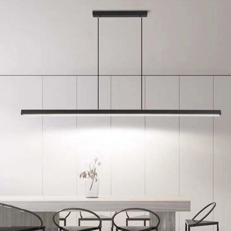 Thala Linear LED Pendant Light – Modern Metal Bar Suspension
