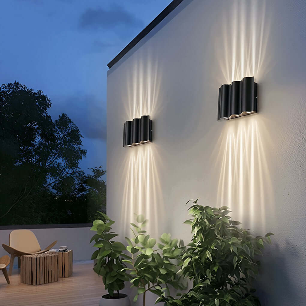 Outdoor LED Up & Down Wall Light – 2 / 4 / 6 Beam Options