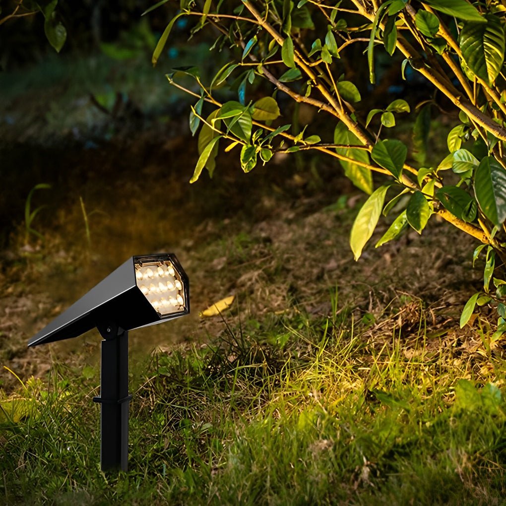 Solar LED Landscape Spotlight – Adjustable Outdoor Garden Light with Ground Spike