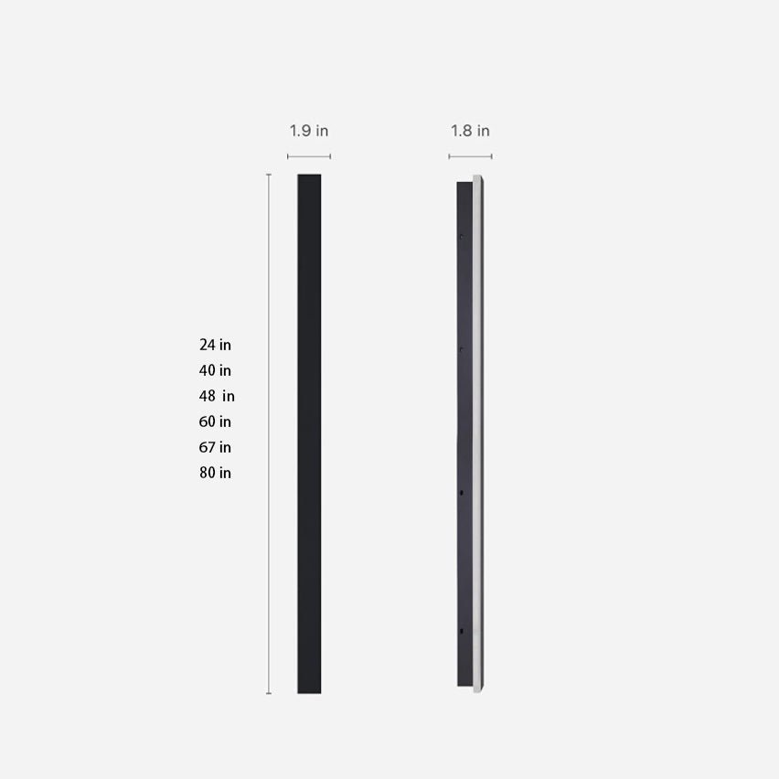 Black Linear Outdoor LED Wall Light – IP65
