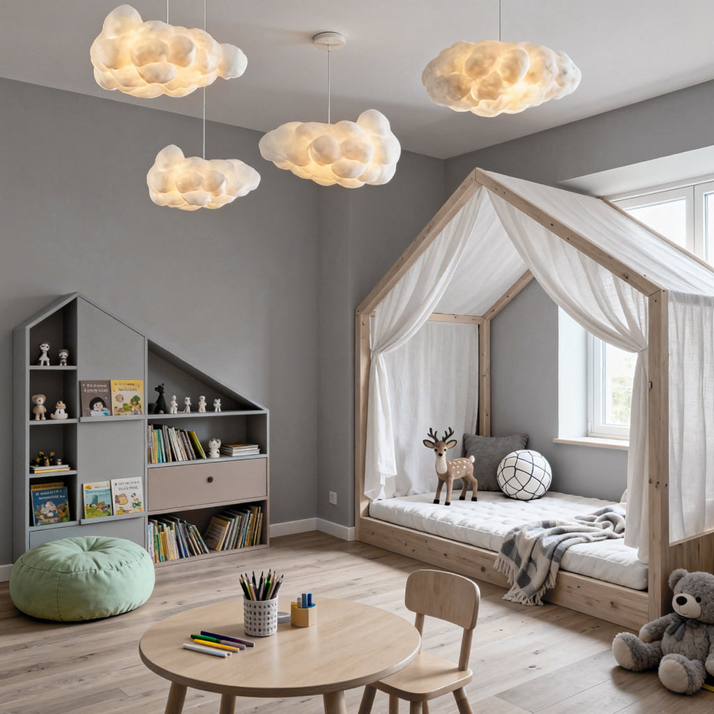 Cloud-Inspired Pendant Light in Modern Art Design for Ceiling Illumination