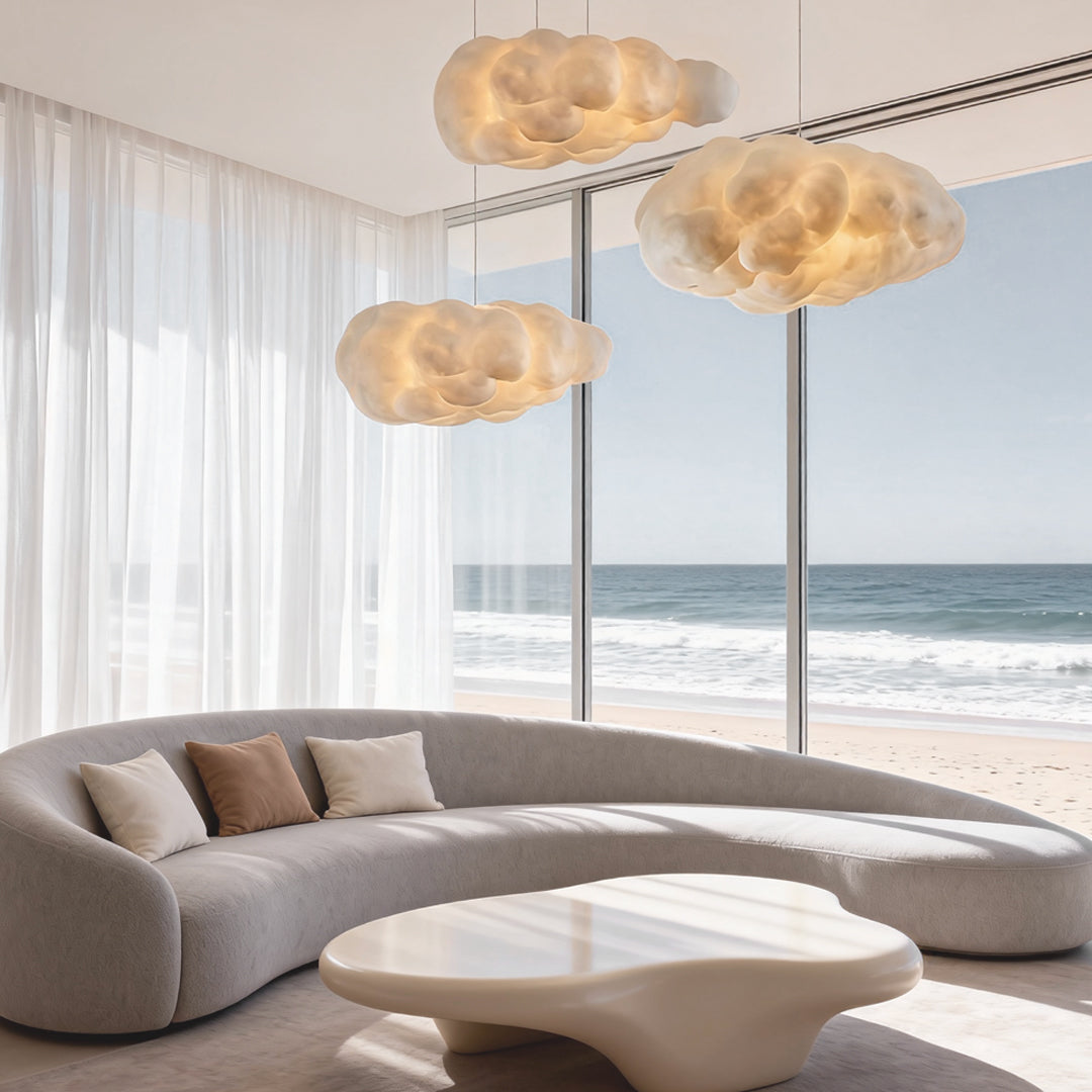 Cloud-Inspired Pendant Light in Modern Art Design for Contemporary Ceilings