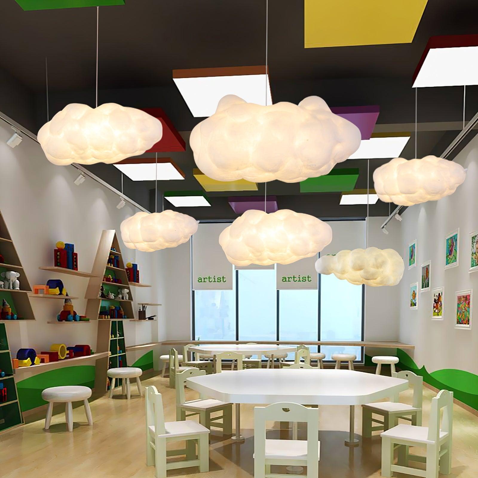 Cloud-Inspired Pendant Light in Modern Art Design for Ceiling Illumination