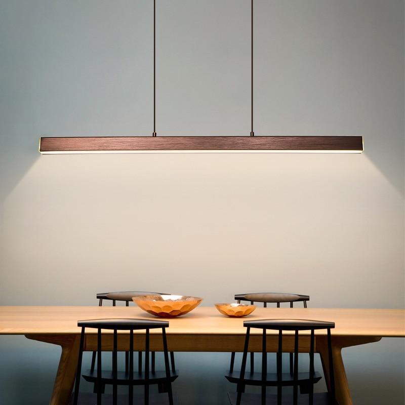 Thala Linear LED Pendant Light – Modern Metal Bar Suspension