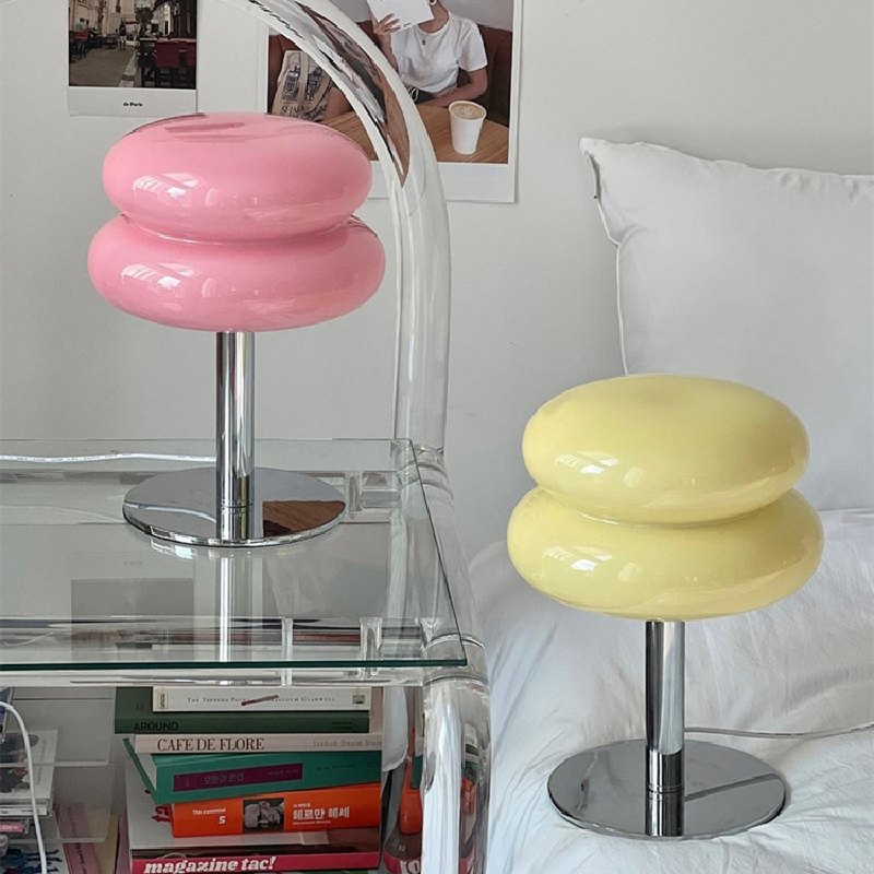Stacked Glass Disc Table Lamp