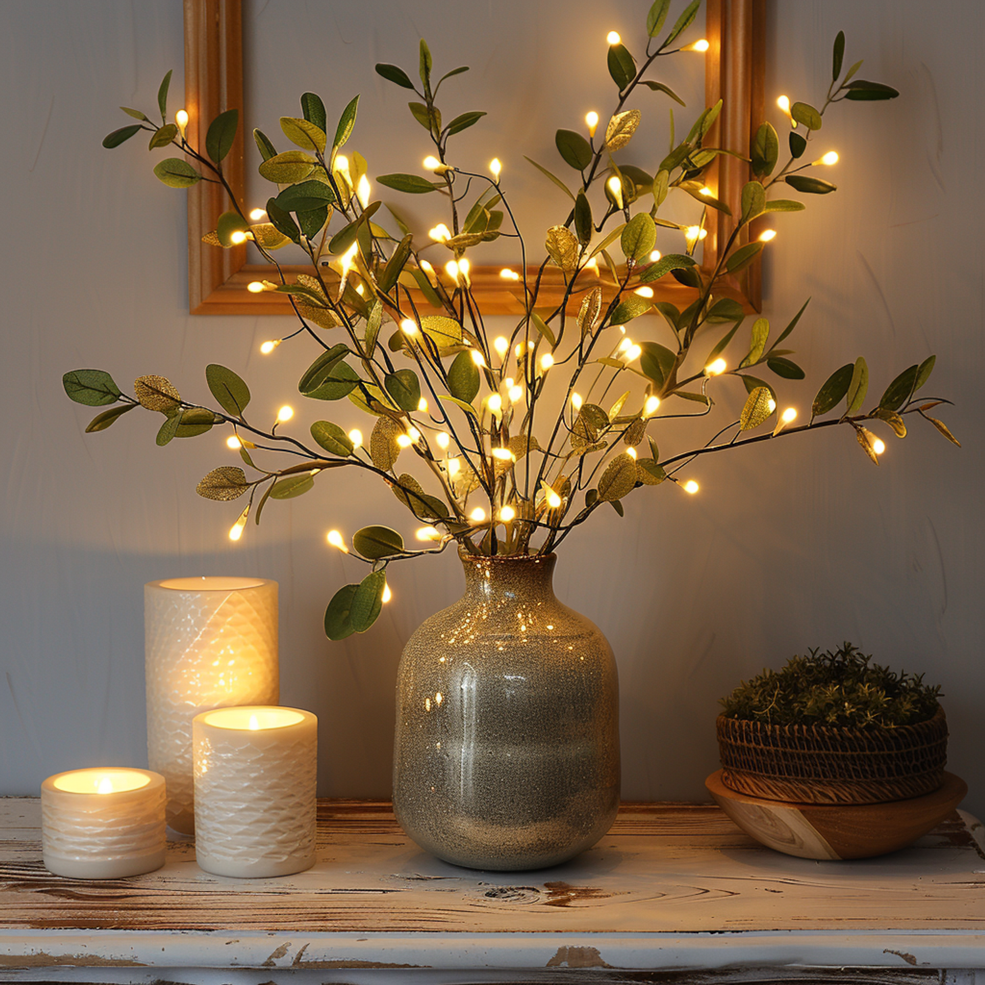 LED Botanical Branch Table Light