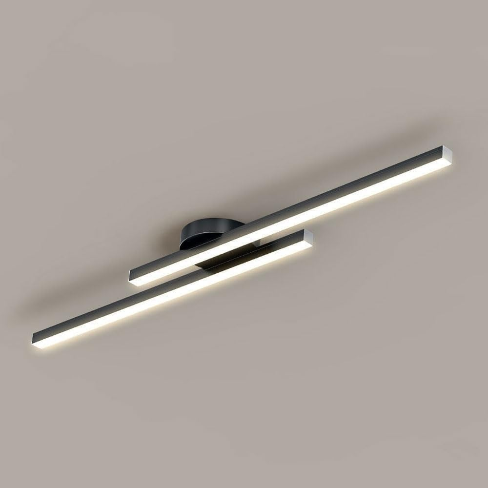 Modern Linear LED Semi-Flush Ceiling Light – Slim Strip Fixture