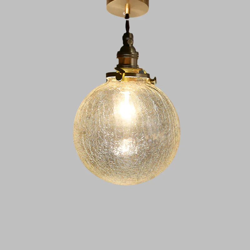 Faceted Crystal Glass Pendant Light