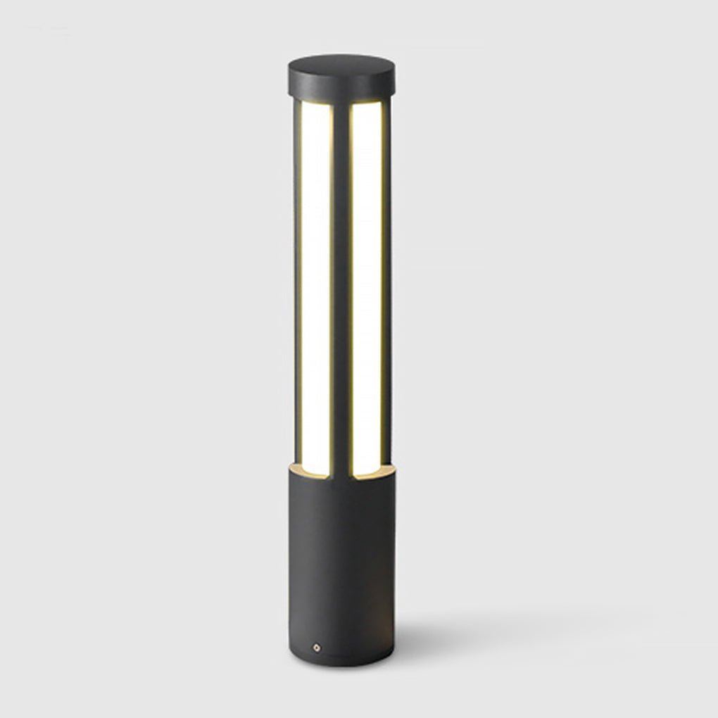 Modern Cylindrical LED Bollard Light – Outdoor Landscape Post