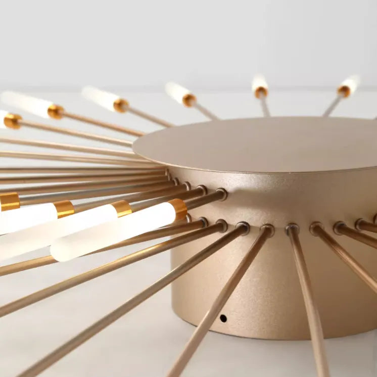 Modern Sputnik Semi-Flush Chandelier – Multi Arm Ceiling Light