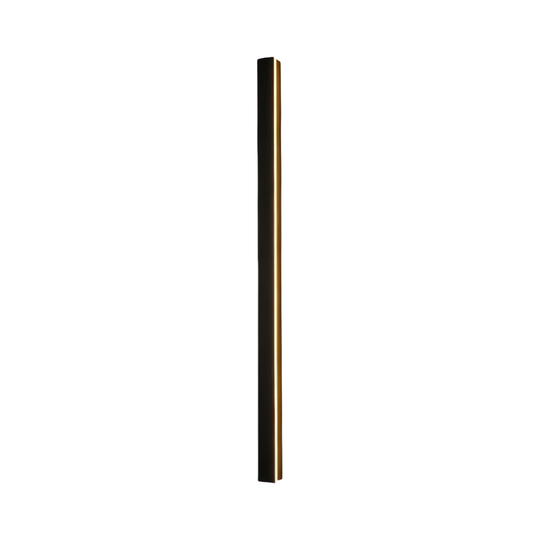 Minimalist Black LED Outdoor Wall Light - Linear Design for Modern Exteriors