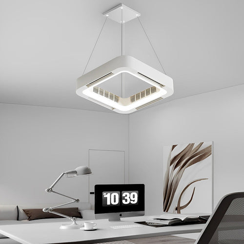Bladeless Ceiling Fan with LED Light – Low Profile Flush Mount