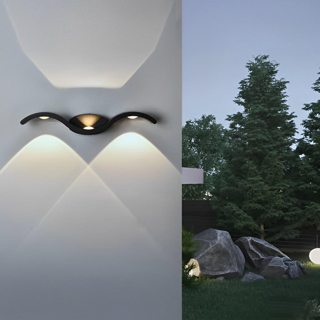 Wave Outdoor Wall Light – Up & Down LED Wall Sconce