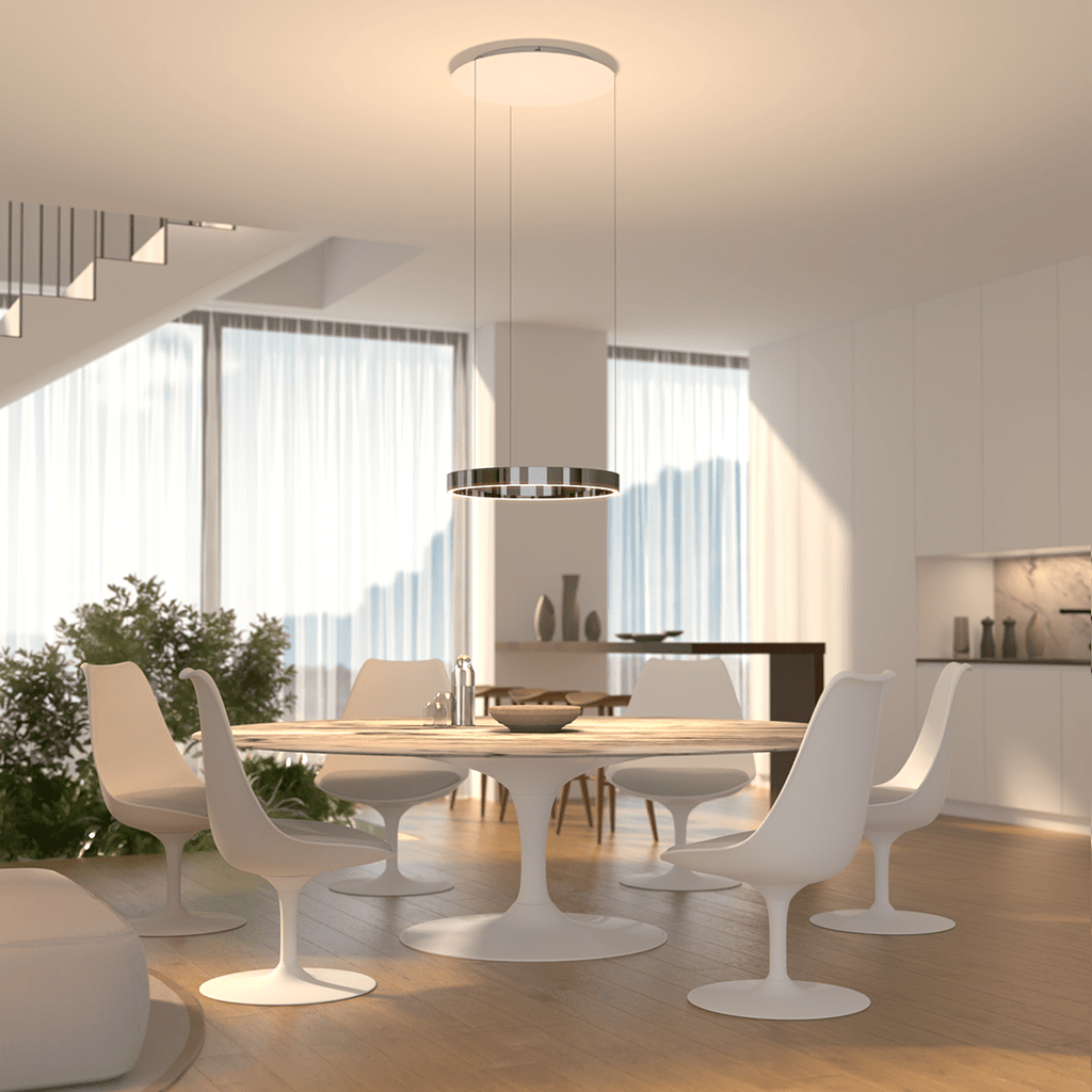 Modern LED Ring Pendant Light for Dining Spaces